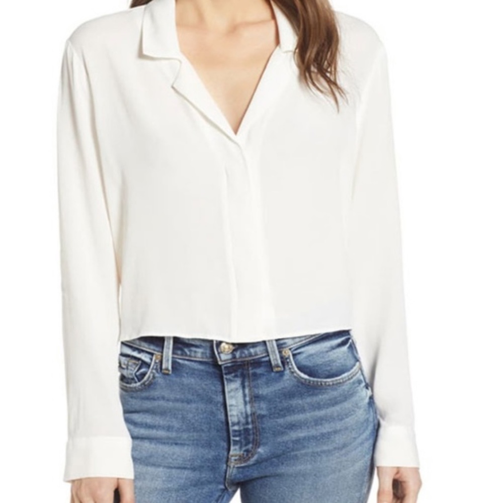 NWOT Socialite White Blouse